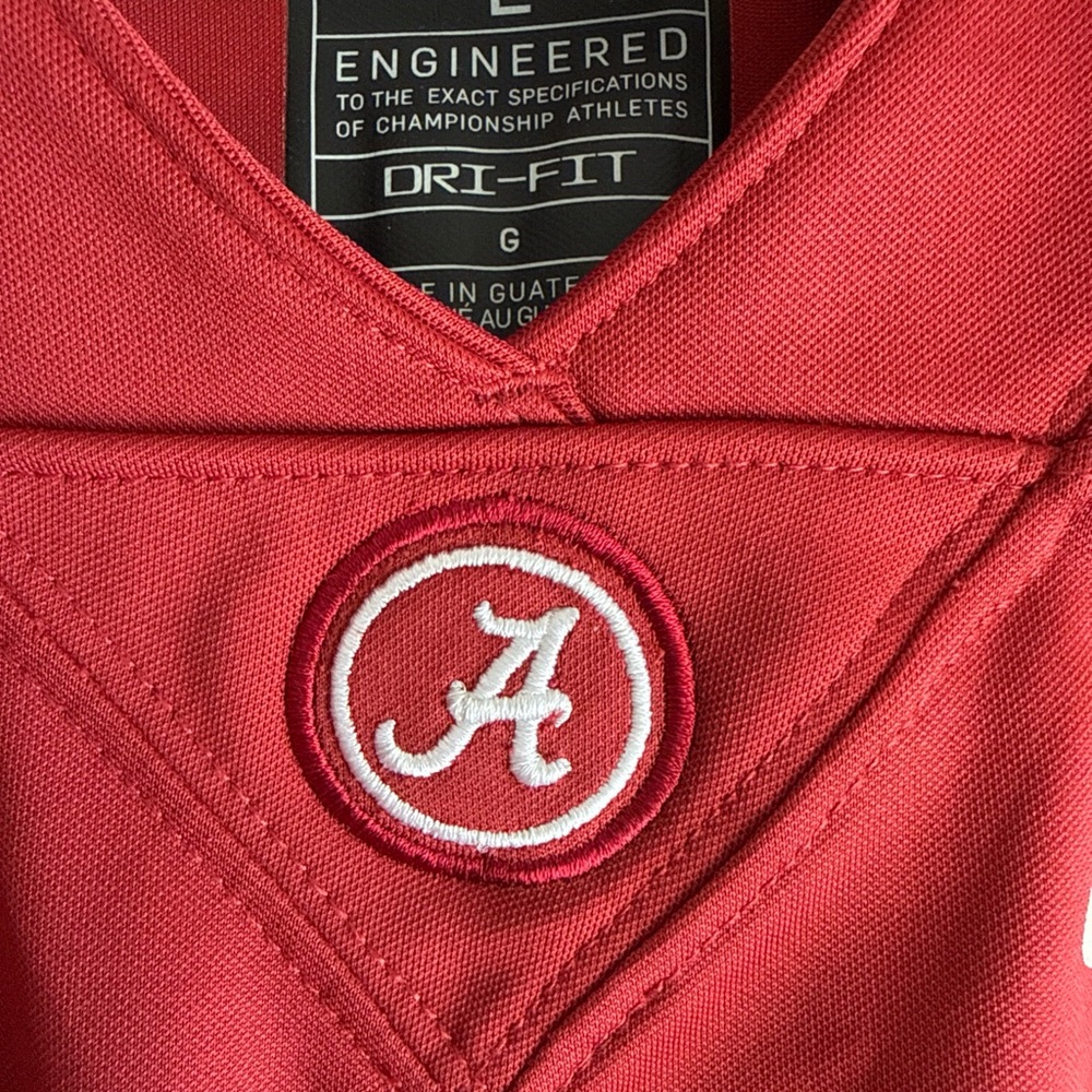 Men’s Nike Mac Jones #10 Alabama Crimson Tide NCAA Official Game Jersey Sz L - Picture 5 of 6